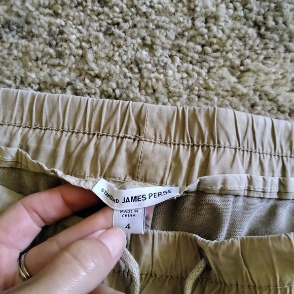 JAMES PERSE Mens Cotton-jersey Drawstring Cargo Shorts Size 4 - Picture 2 of 7